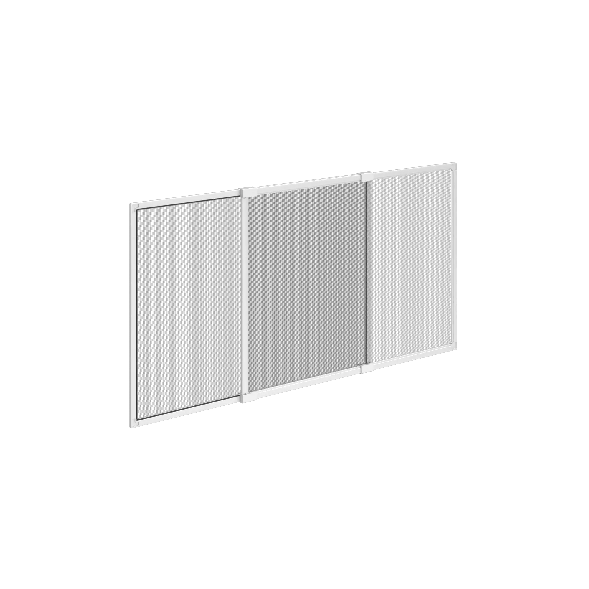 Mosquitera extensible aluminio blanco para ventana tela fibra 50x70-132cm Isoxa
