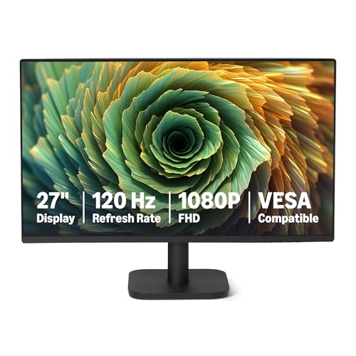 Amazon Basics Monitor de Ordenador de 27 Pulgadas