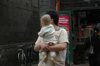 En China muchos niños no utilizan pañales