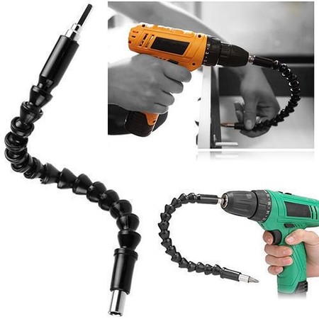 Oferta flash en el extensor flexible para broca y taladro con conector universal de 300 mm: cuesta 6,16 euros en Amazon