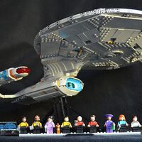 Tentamos montar o conjunto de Lego da U.S.S. Enterprise de 3.600 peças 