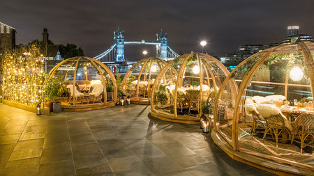 Esta Navidad cena dentro de un iglú transparente (y con vistas al Támesis)