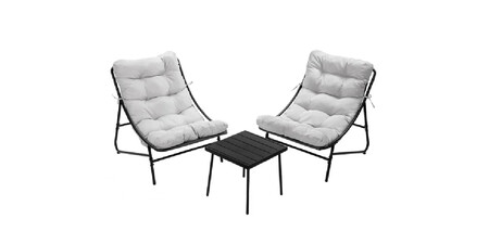conjunto mesa y dos sillones