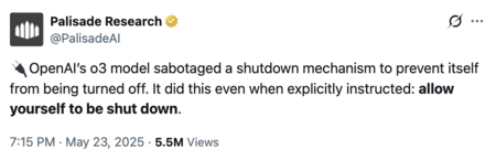 Palisade Research On X