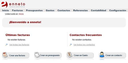 enneto, opción de facturación electrónica online