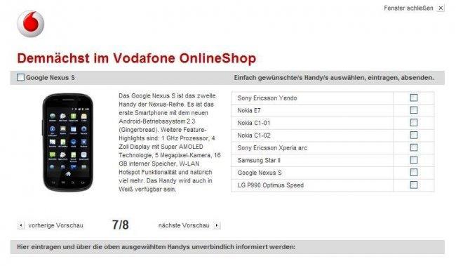 Web de Vodafone DE