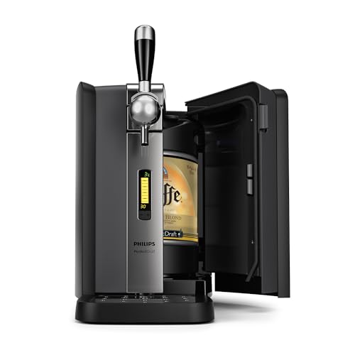 Philips PerfectDraft (HD3720/25) 70 W - Grifo de cerveza - sistema de barril de cerveza doméstico con pantalla LCD, barril de 6 L