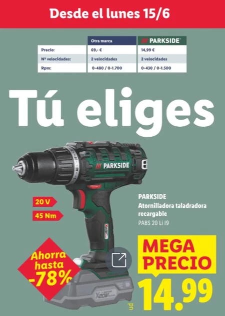 Catalogo Lidl Taladro Atornillador