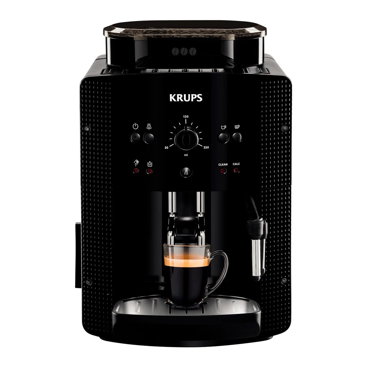 Krups - Cafetera superautomática Krups Roma EA81R870 con 3 niveles de temperatura y 3 texturas de molido.