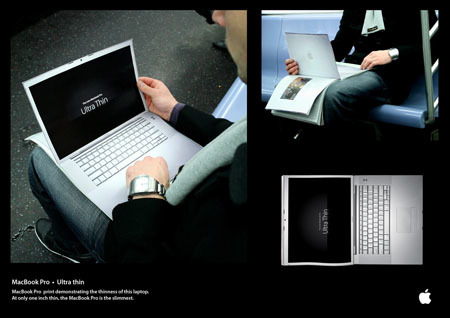 Publicidad Ultra thin del MacBook Pro