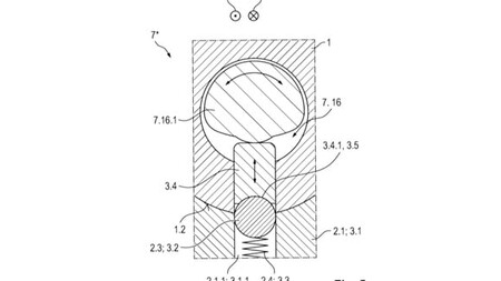 Diagrama técnico da patente registrada pela marca Porsche. © OMPI Alemanha