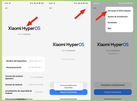 Actualizacion Xiaomi 3