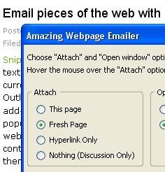 Amazing Webpage Emailer, para enviar páginas web por email