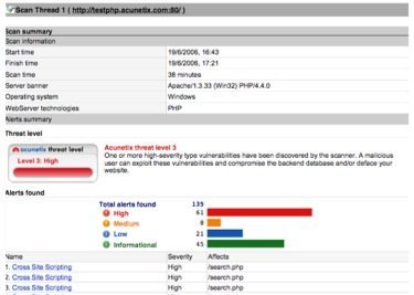 Acunetix Site Audit, comprueba la seguridad de tu aplicación web