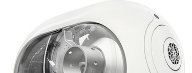 Los altavoces Devialet Phantom ofrecen mucha potencia en formato pequeño, amplificador incluido