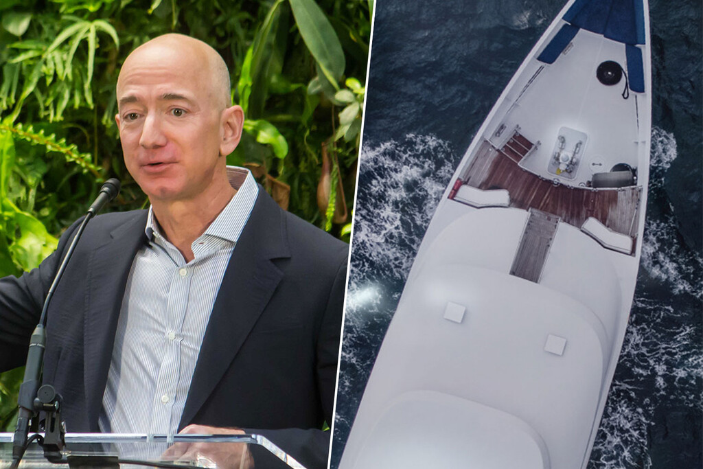 Jeff Bezos tiene un megayate y necesita internet por satélite. Así que ha recurrido a un aliado insospechado: Starlink 