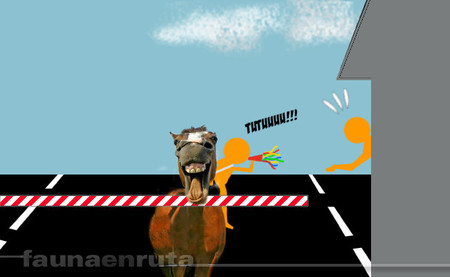 ¿Problemas con Tráfico? ¡Monta a caballo!