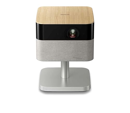 Epson Lifestudio Flex Plus EF-72 Roble,proyector portátil smart,Sound by Bose,Google TV,4K Pro UHD, Función de lámpara lateral LED, soporte ajustable, uso en interiores/exteriores, 5 años de garantía*