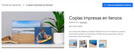 Copias impresas en lienzos