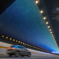 Túnel subaquático mais longo da China possui 600 mil LEDs projetados para evitar sono no volante 