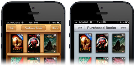 apple iphone ios 7 skeumorfismo
