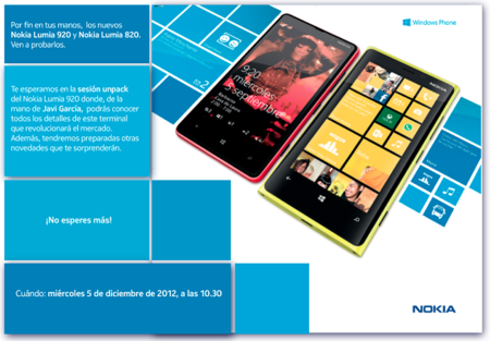 El 5 de diciembre sabremos los precios y fechas de los Lumia en España