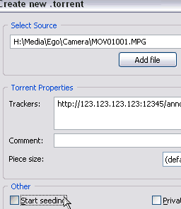 Cómo enviar un archivo a un amigo mediante la red Torrent