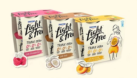 Light&Free de Danone, el yogur "triple zero": bien en marketing pero pobre en nutrición