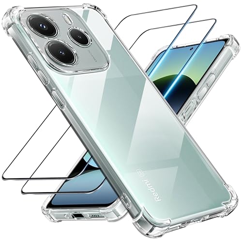 Tentoki 3 in 1 Case and Screen Protector for Xiaomi Redmi Note 14 5G
