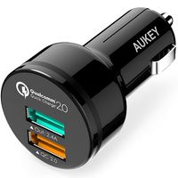 Doble cargador para coche AUKEY CC-Y5-AYES por 10 euros en Amazon