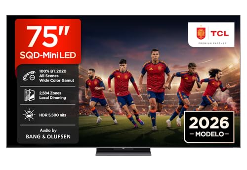 TCL 75C8L Televisor 75 Pulgadas SQD-Mini LED 4K Smart TV