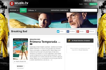 Wuaki TV y Breaking Bad, Walter White llega al completo al plan Selection