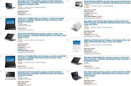 Opinión: los portátiles más vendidos en Amazon son NetBooks