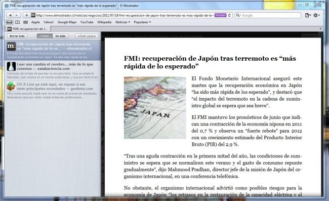 Lista de lectura en Safari