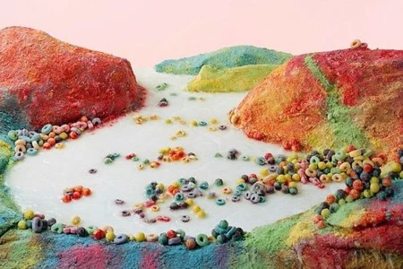 Barbara Ciurej y Lindsay Lochman interpretan con alimentos las fotografías de Carleton Watkins