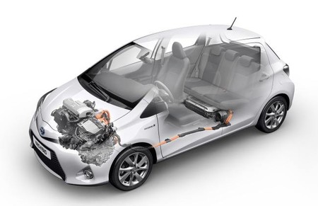 Prueba Toyota Yaris hybrid Motor y Bateria