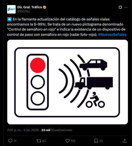 Tuit Nueva Senal Semaforo Foto Rojo