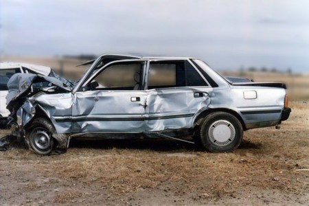 Coche accidentado