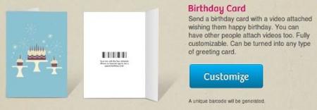 Stickybits birthday card