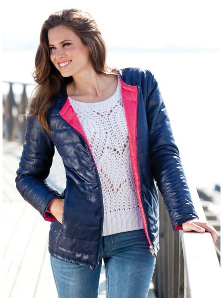 Cazadora Reversible Acolchada 2 En 1 Marino Fucsia Cazadora Reversible Acolchada 2 En 1 Marino Fucsia
