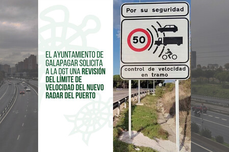 Radar de tramo DGT en Galapagar (Madrid)