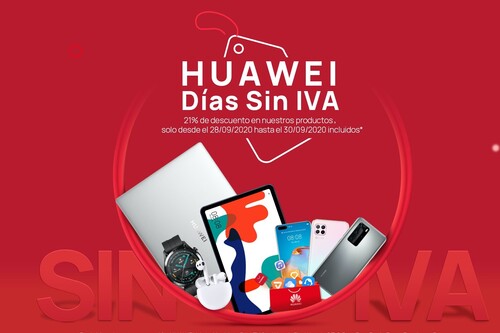 Tabletas desde 90 euros, smartphones por 138 euros y portátiles, smartwatches o auriculares con descuento: las mejores ofertas de los Días sin IVA Huawei