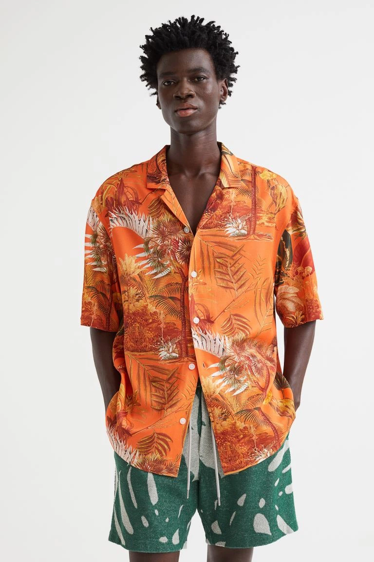 Camisa resort Relaxed Fit