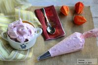 Merengues de frambuesa. Postre para la cena de fin de año