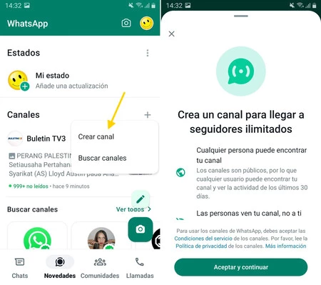 チャンネルの作成