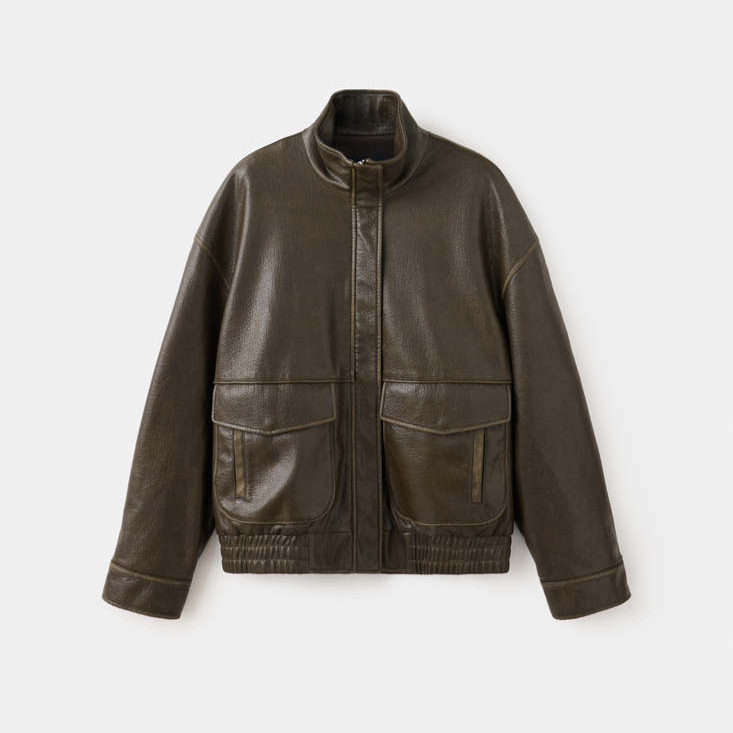 Chaqueta bomber cuello chimenea