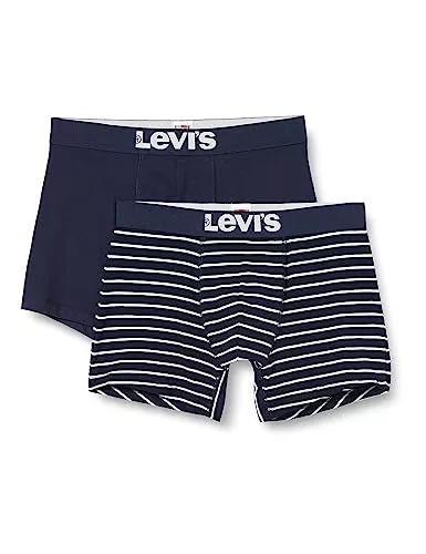 Levi's Boxer, Azul (Navy), S (Pack de 6) para Hombre