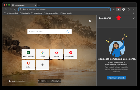 Microsoft lanza la función Colecciones en Edge dentro del canal Canary y así puedes activarlas