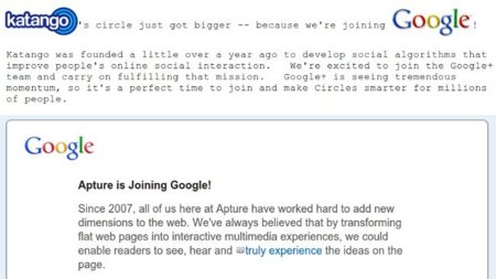 Google compra Apture y Katango, una para Chrome y otra para Google+