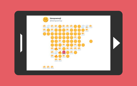 Así es tiempoemoji, la cuenta de Twitter que te da la previsión del tiempo "más milenial" para España con emojis